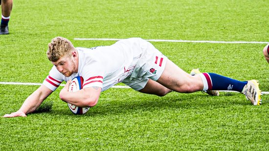 Northampton Saints’ Craig Wright features for England Under-18s.