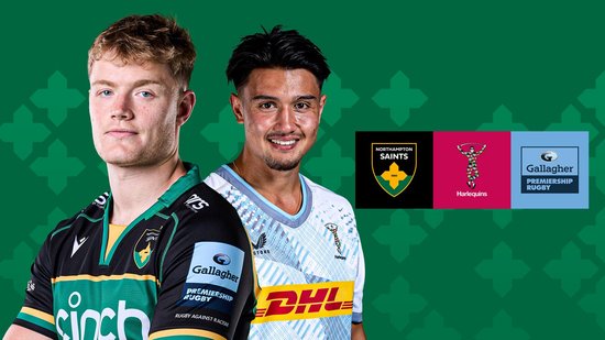 Saints play Harlequins in the Gallagher Premiership.