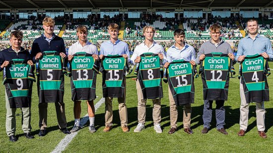 Northampton Saints will welcome eight players into the Senior Academy next season