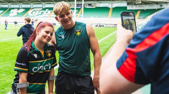 The LDP group visited Saints at cinch Stadium at Franklin’s Gardens