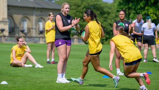 Northampton Saints and Loughborough Lightning Community residential camps at Stowe School.