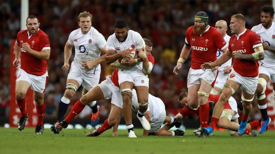Saints' Lewis Ludlam in action for England