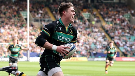 Tommy Freeman of Northampton Saints