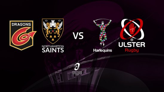 Northampton will face either Harlequins or Ulster at home should they progress to the Challenge Cup quarter-finals.
