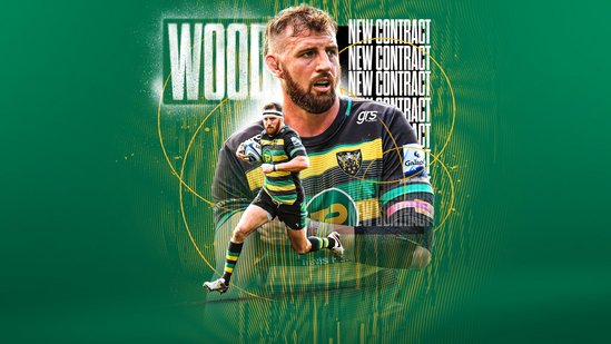 Tom Wood has signed a contract extension at Northampton Saints
