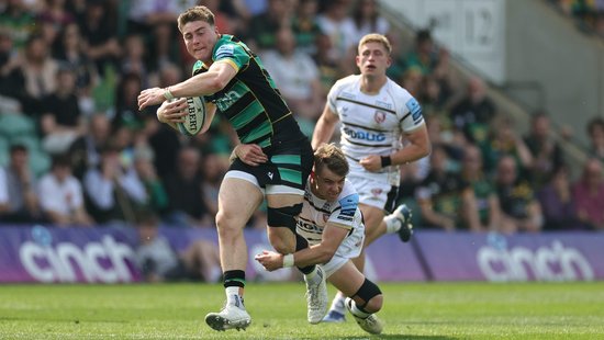 Tommy Freeman of Northampton Saints