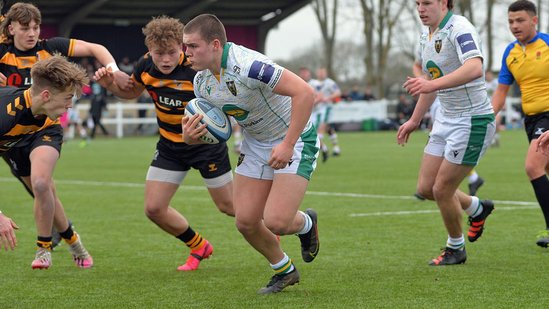 Northampton Saints Under-18s defeated Wasps in the pentultimate league clash of the season.