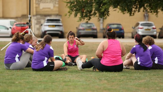 Northampton Saints and Loughborough Lightning host a girls rugby camp at Stowe