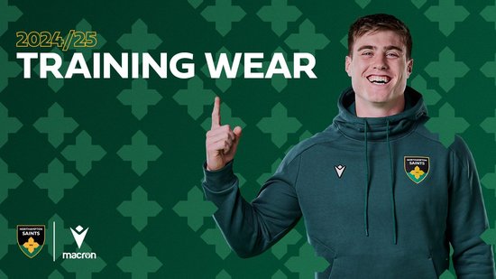 Northampton Saints’ 2024/25 Training Wear on sale now