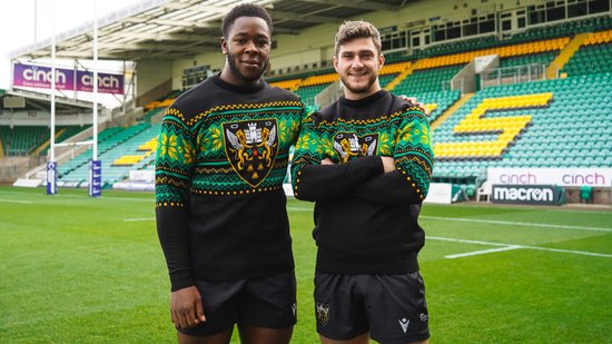 Get your hands on this year's Northampton Saints Christmas jumper now!