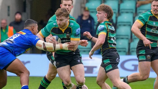 Brothers Jake and Alfie Garside feature for Northampton Saints