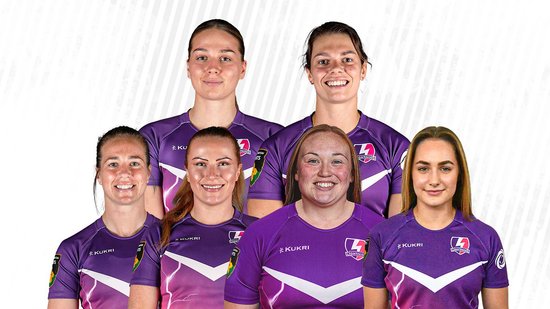 Lilli Ives Campion, Helena Rowland, Emily Scarratt, Cath O’Donnell, Laura Keates and Bo Westcombe-Evans.