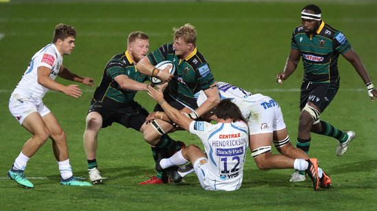 Dave Ribbans scored two tries for Saints
