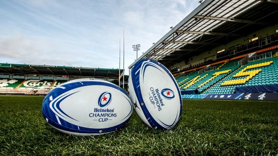 Champions Cup balls at Franklin's Gardens