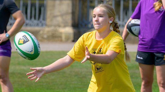 Northampton Saints and Loughborough Lightning Community residential camps at Stowe School.