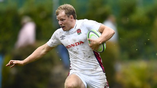 Northampton Saints’ Toby Cousins featuring for England Under-18s