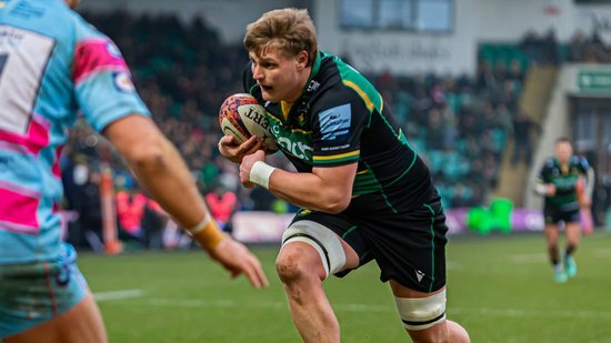 Northampton Saints’ Ed Prowse during the 2024/25 season.