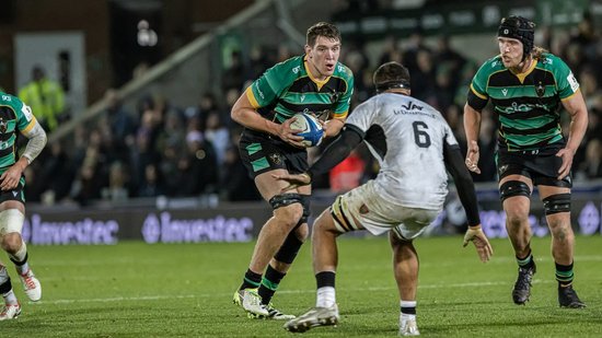 Tom Lockett for Northampton Saints against RC Toulon.