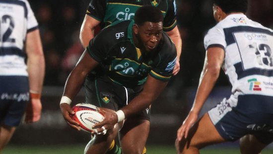 Emmanuel Iyogun of Northampton Saints