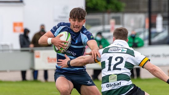 Saints' Ethan Grayson carries for Bedford Blues