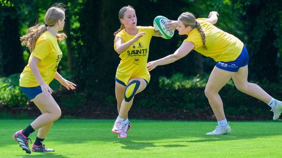 Northampton Saints and Loughborough Lightning Community residential camps at Stowe School.