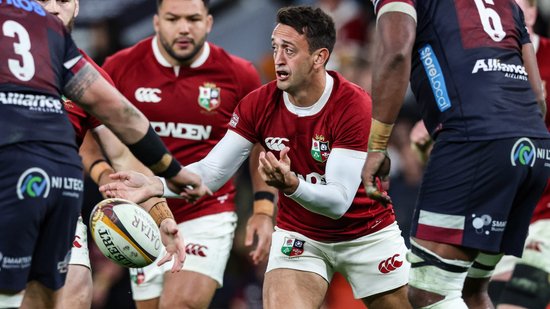 Northampton Saints’ Alex Mitchell features for the British & Irish Lions.