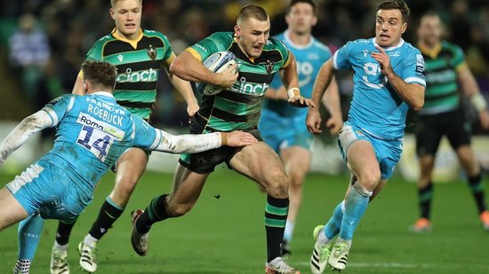 Ollie Sleightholme of Northampton Saints