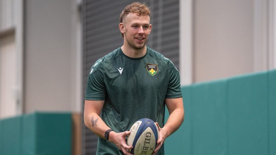 Fyn Brown of Northampton Saints