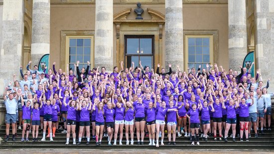 Loughborough Lightning players coach at Stowe School