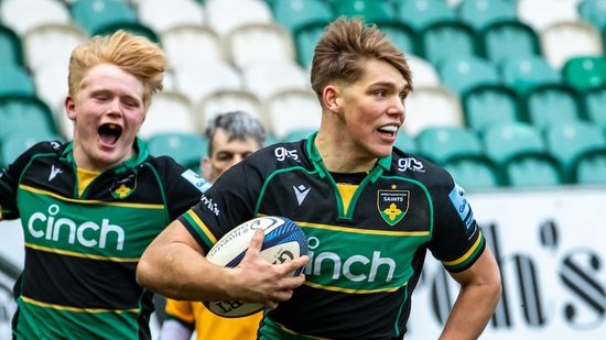 Northampton U18 Academy in action against Leicester Tigers.