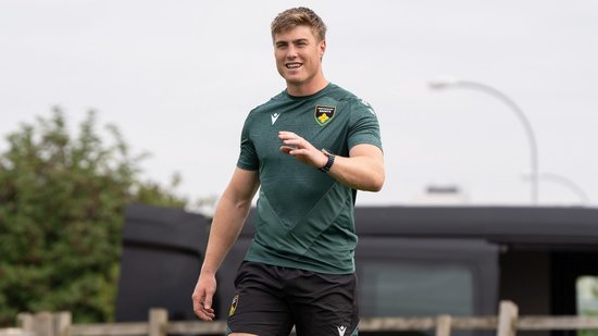 Northampton Saints’ Tommy Freeman duyring the 2024/25 season.