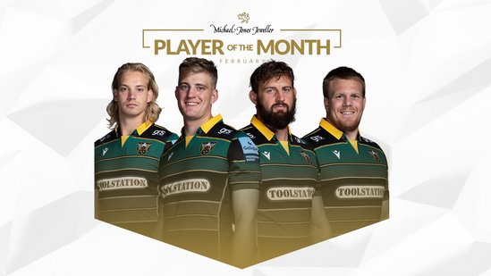 Vote now for Northampton Saints' Player of the Month