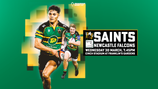 Tickets for Northampton Saints' Premiership Rugby Cup clash with Newcastle Falcons are on sale now!