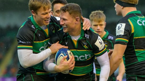 Fraser Dingwall of Northampton Saints, playing against Castres.