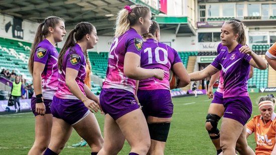 Loughborough Lightning celebrate a try