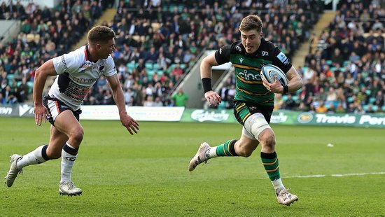 Tommy Freeman of Northampton Saints