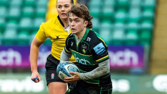 Northampton U18 Academy in action against Leicester Tigers.