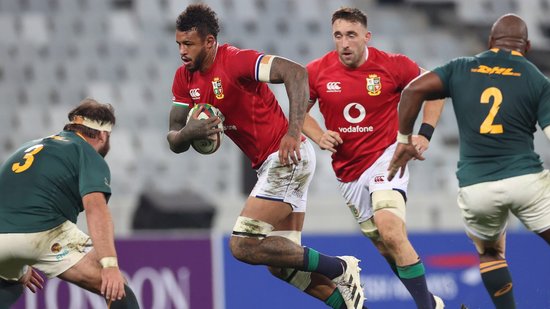 Courtney Lawes plays for the British & Irish Lions in South Africa