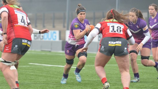 Rachel Malcolm of Loughborough Lightning against Gloucester-Hartpury.