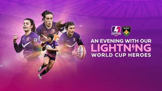 An Evening With Our Loughborough Lightning World Cup Heroes is coming to cinch Stadium at Franklin’s Gardens.