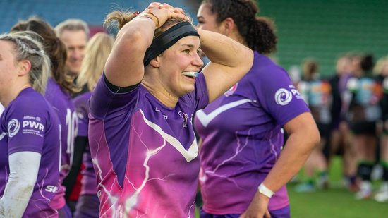 Rachel Malcolm of Loughborough Lightning after the win over Harlequins.