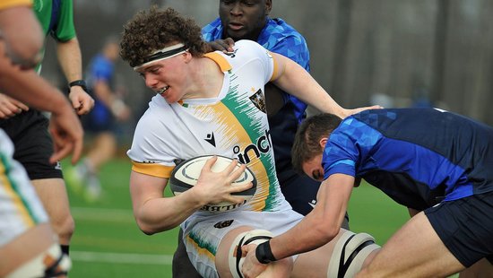 Northampton Saints Under-18s in action against Midlands West Academy