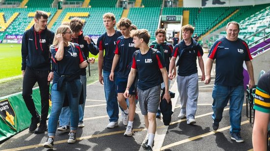 The LDP group visited Saints at cinch Stadium at Franklin’s Gardens