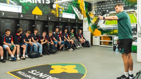 The LDP group visited Saints at cinch Stadium at Franklin’s Gardens
