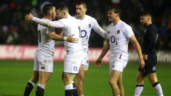 Saints' George Furbank in action for England