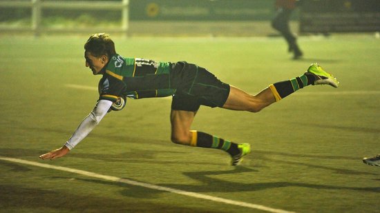 Northampton Saints Academy in action against Yorkshire Academy.