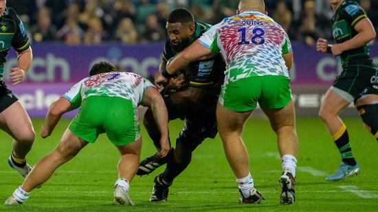 Northampton Saints’ Temo Mayanavanua during the 2024/25 season.