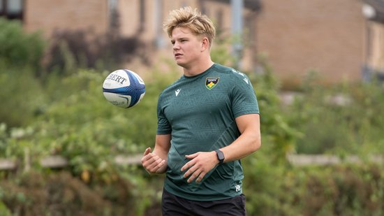 Northampton Saints’ Henry Pollock during the 2024/25 season.