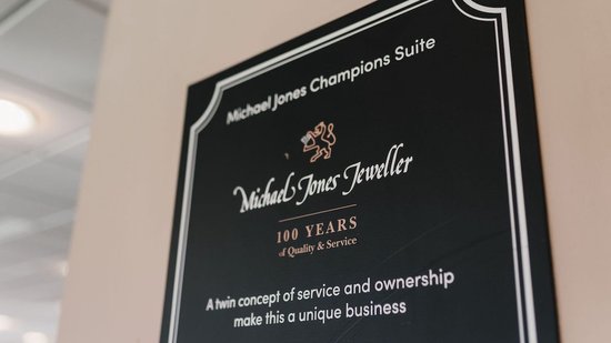 The Michael Jones Jeweller Champions Suite at Franklin’s Gardens, Northampton
