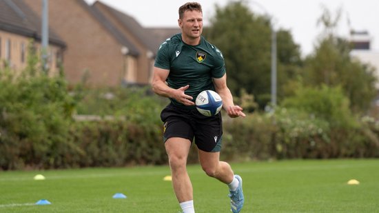 Northampton Saints‘ Fraser Dingwall during the 2024/25 season.